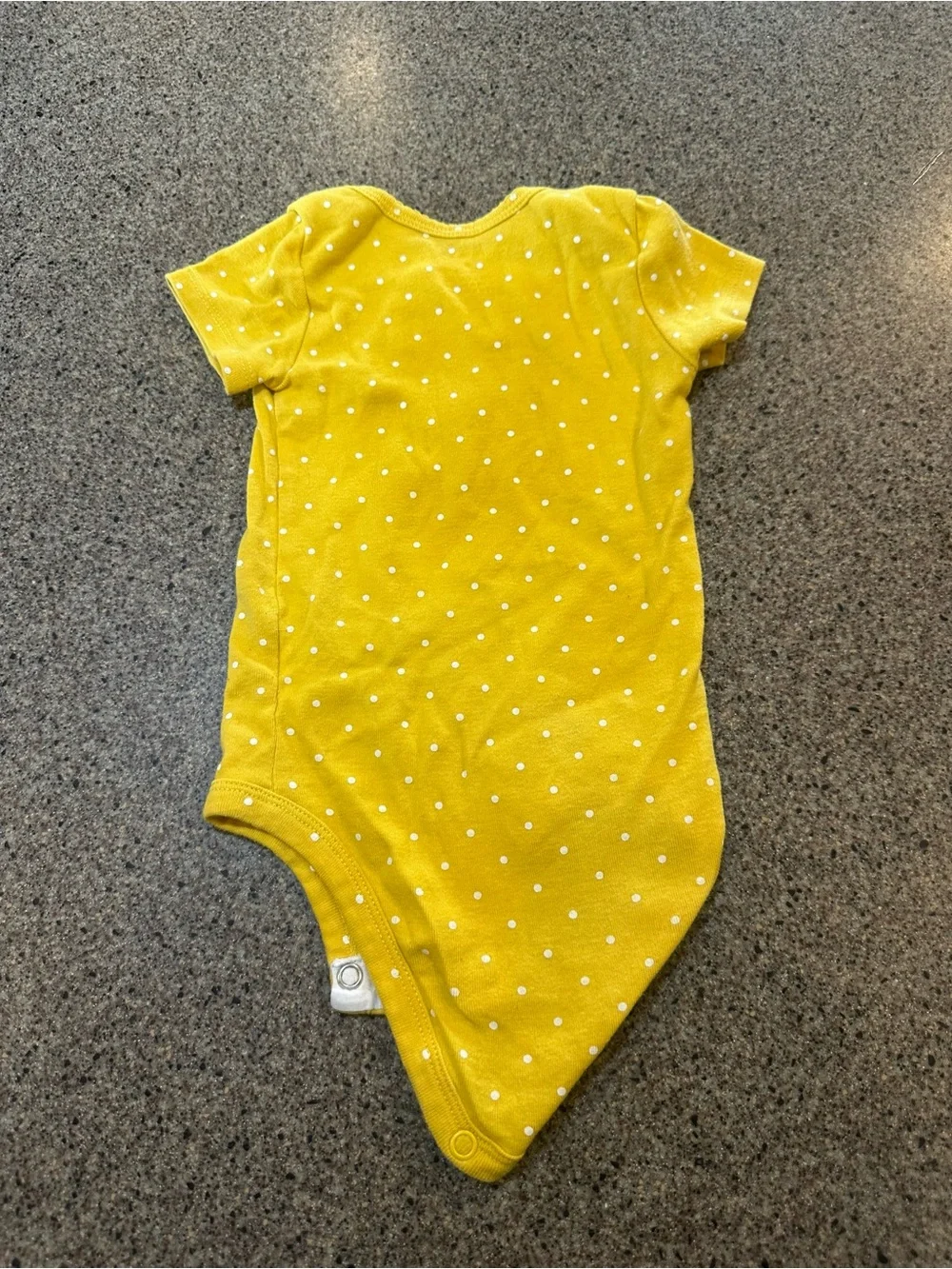 Carter's Yellow Baby Bodysuit with Scalloped Neckline